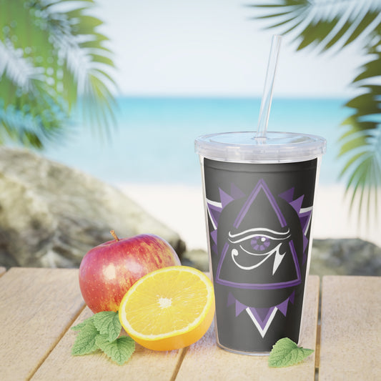 The Eye Plastic Tumbler with Straw