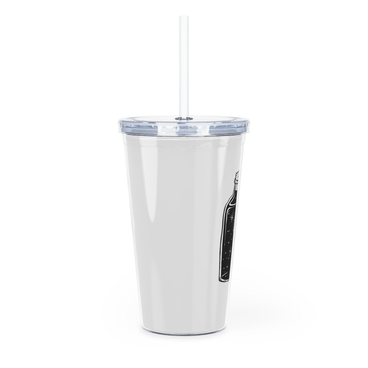 Universe in a Bottle Plastic Tumbler with Straw